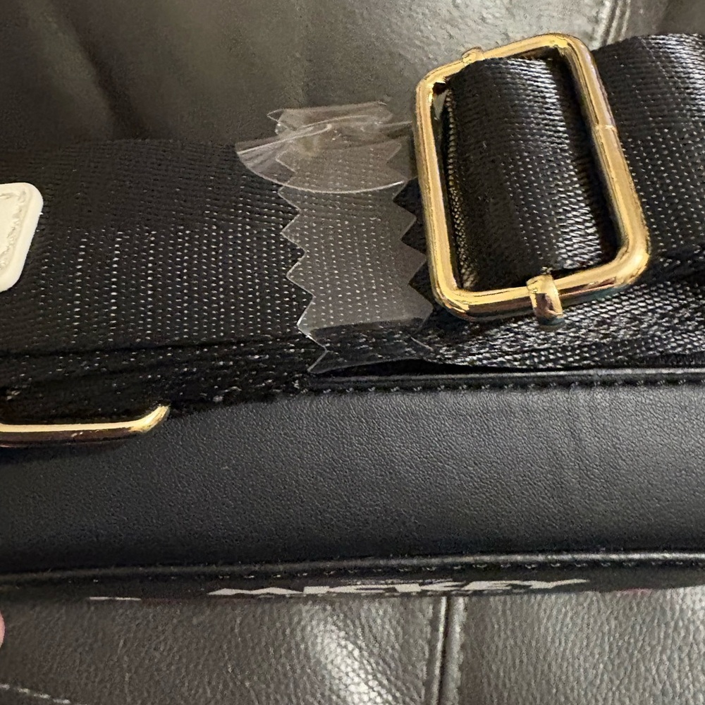 Primark Black Mickey & Friends Crossbody Bag with Multicolor Faces - Picture 3 of 5